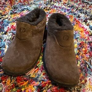 Merrell Chocolate Brown Suede Slip-Ons